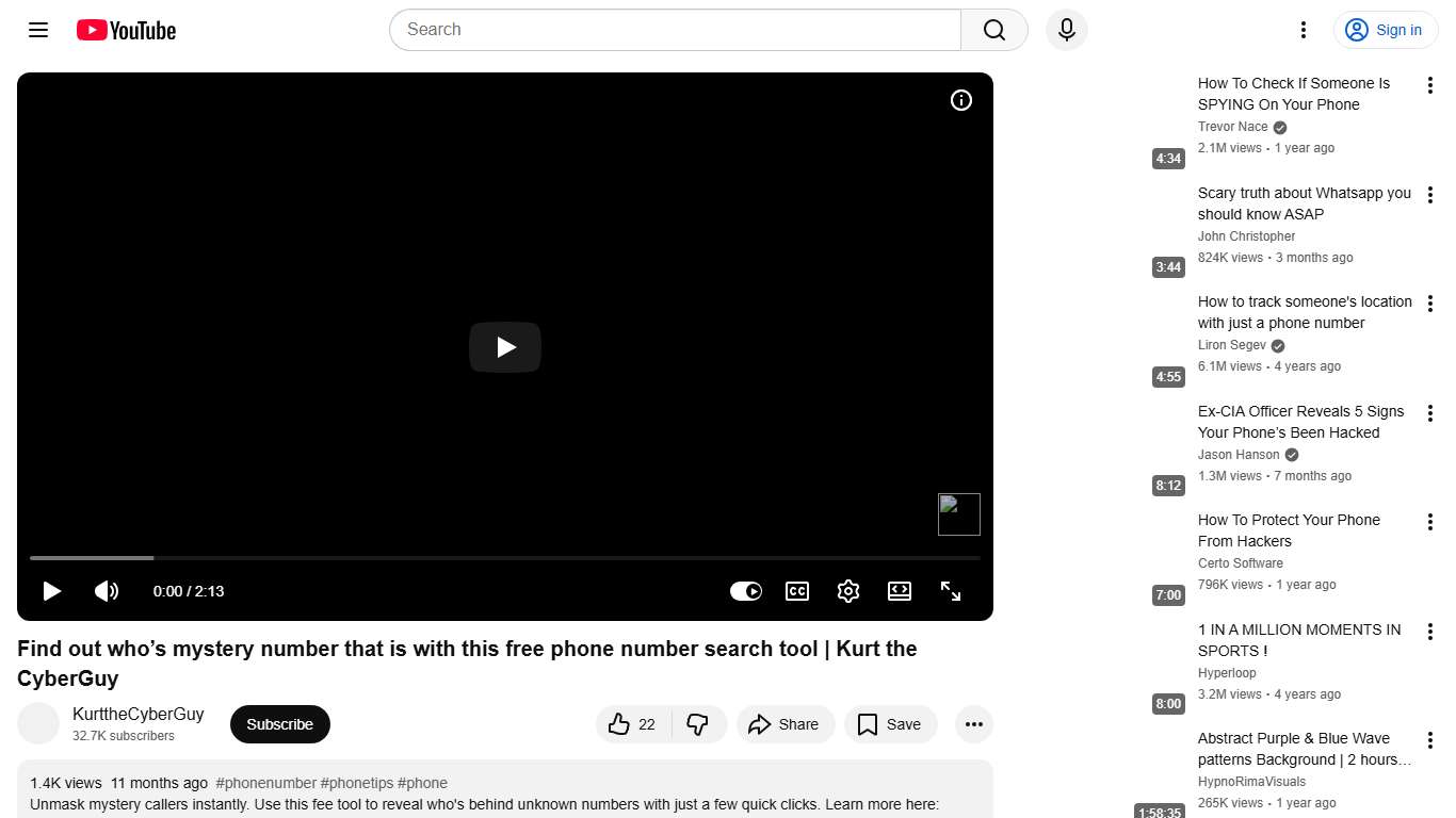 Find out who’s mystery number that is with this free phone number search tool | Kurt the CyberGuy - YouTube